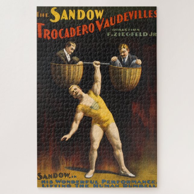 The Sandow Eugen Sandow Vaudeville Weightlifter  Jigsaw Puzzle (Vertical)