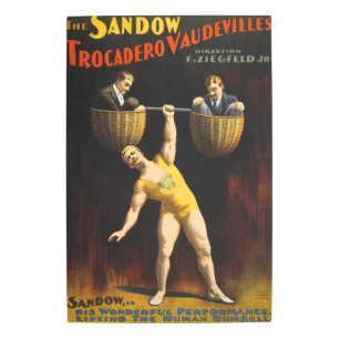 The Sandow Eugen Sandow Vaudeville Weightlifter  Metal Print