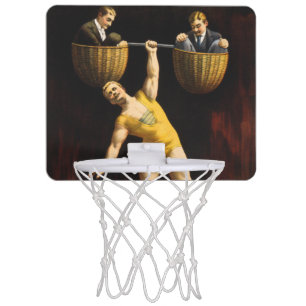 The Sandow Eugen Sandow Vaudeville Weightlifter  Mini Basketball Hoop