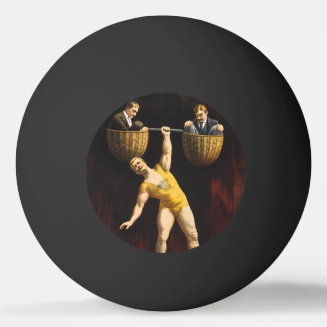 The Sandow Eugen Sandow Vaudeville Weightlifter  Ping Pong Ball (Front)