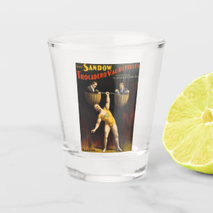 The Sandow Eugen Sandow Vaudeville Weightlifter Shot Glass