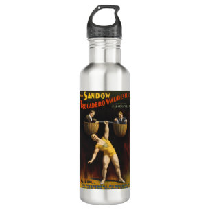 The Sandow Eugen Sandow Vaudeville Weightlifter Stainless Steel Water Bottle