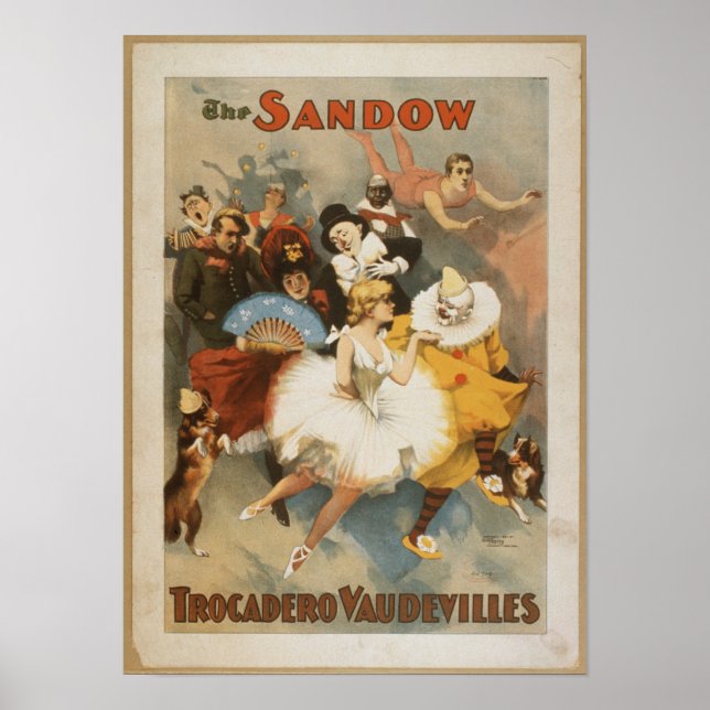 The Sandow Trocadero Vaudevilles  Poster (Front)