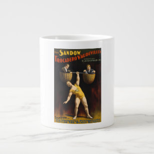 The Sandow Weightlifter bodybuilding, Human Weight Giant Coffee Mug
