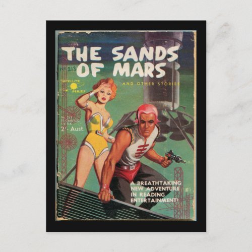 THE SANDS OF MARS_Pulp Art Postcard