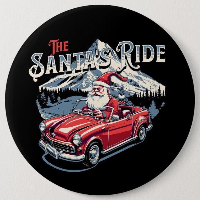 the santa's ride. button (Front)