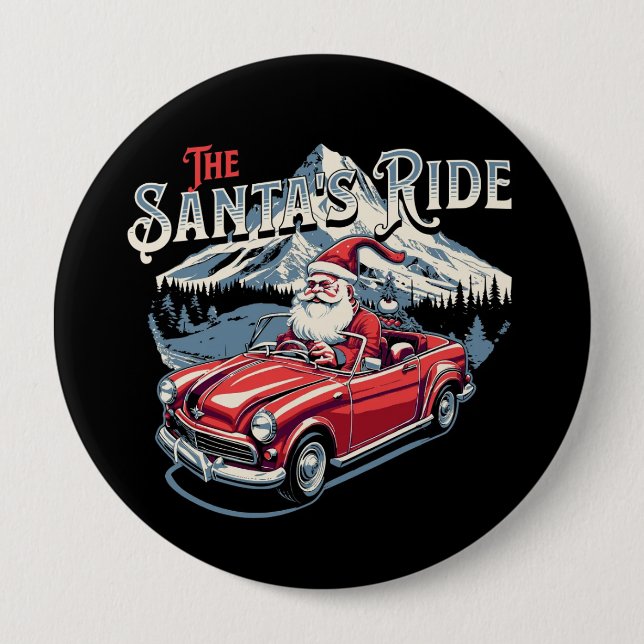 the santa's ride. button (Front)