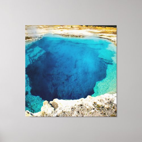 The Sapphire Pool in Yellowstone Canvas Print