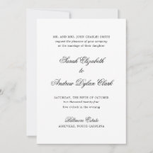 THE SARAH INVITATION 