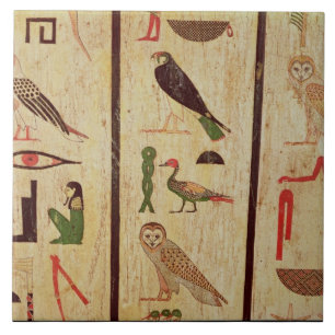 The sarcophagus of Psamtik I (664-610 BC) detail o Ceramic Tile