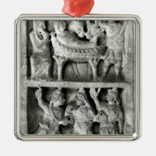 The Sarcophagus of the Nativity Metal Ornament