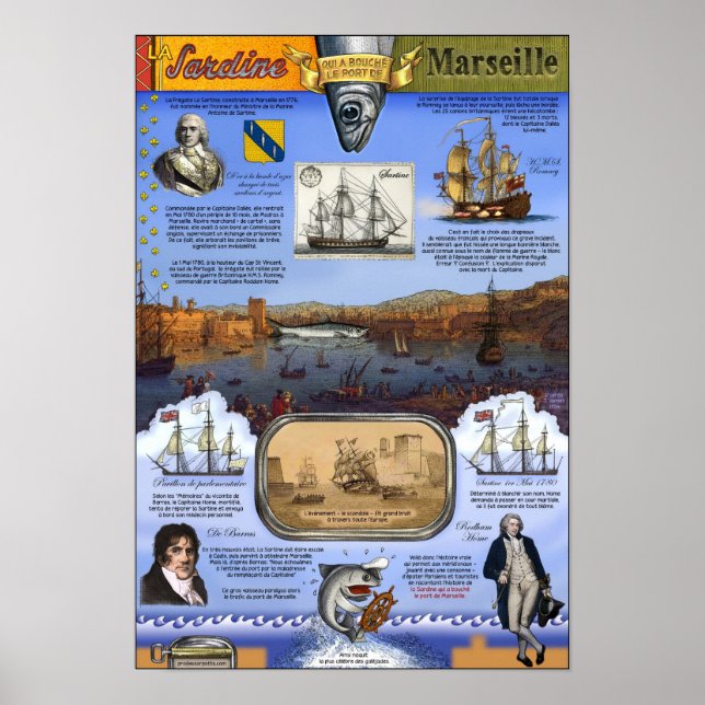 The Sardine that blocked the port of Marseille Poster (Front)