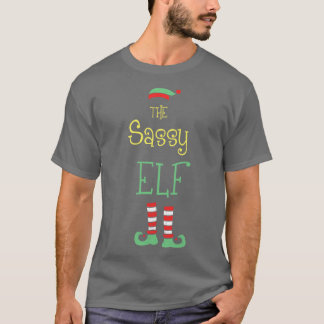 The Sassy Elf Christmas Elf Tee Matching Family Ts