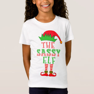 The Sassy Elf Christmas Family Matching Pajama T-Shirt