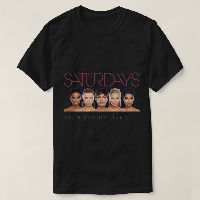 The Saturdays - All Fired Up Live tour replica Cla T-Shirt (Design Front)