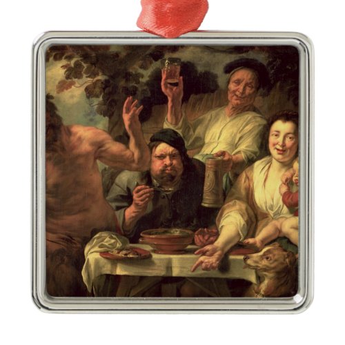 The Satyr and the Peasants Metal Ornament