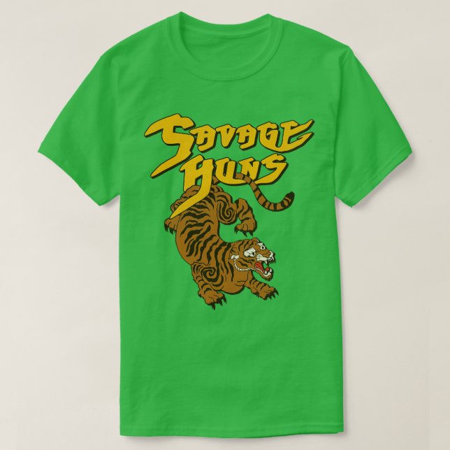 The Savage Huns The Warriors Movie T-Shirt (Design Front)