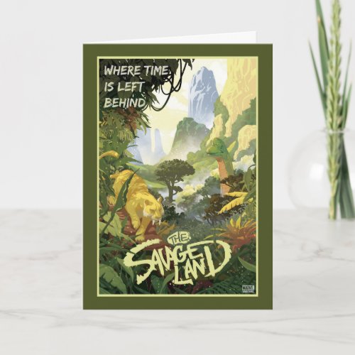 The Savage Land Where Time Is Left Behind Card