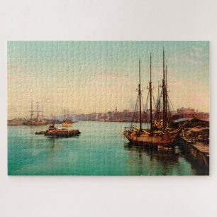 The Savannah River Georgia USA 1900 Jigsaw Puzzle