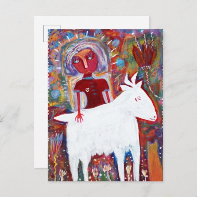 The Savior of Goats Postcard (Front/Back)