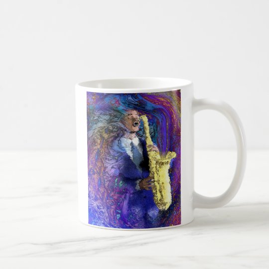 The Sax Player Coffee Mug