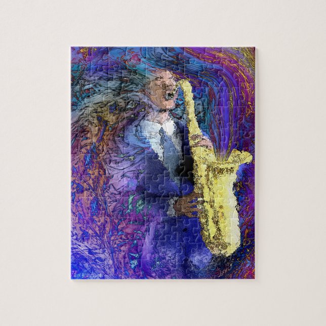 The Sax Player puzzle (Vertical)