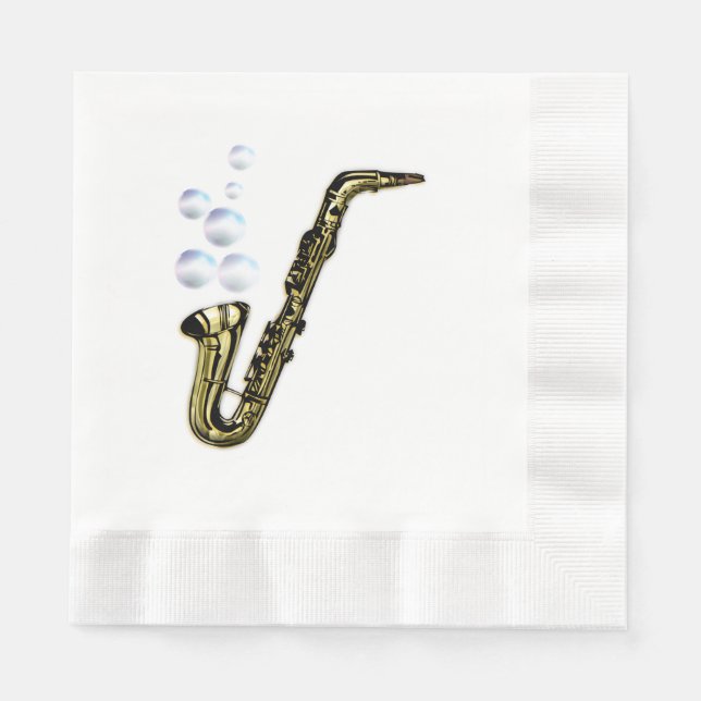 The Saxophone Paper Napkins (Front)