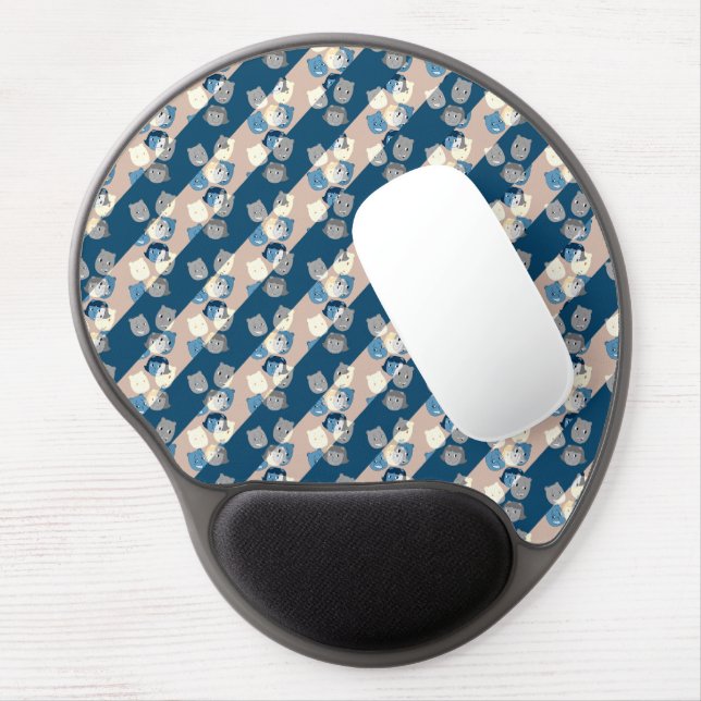 The Sbuirrels Background Pattern Gel Mouse Pad (Left Side)