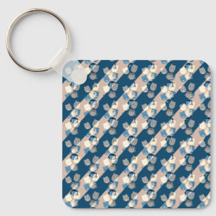 The Sbuirrels Background Pattern Keychain