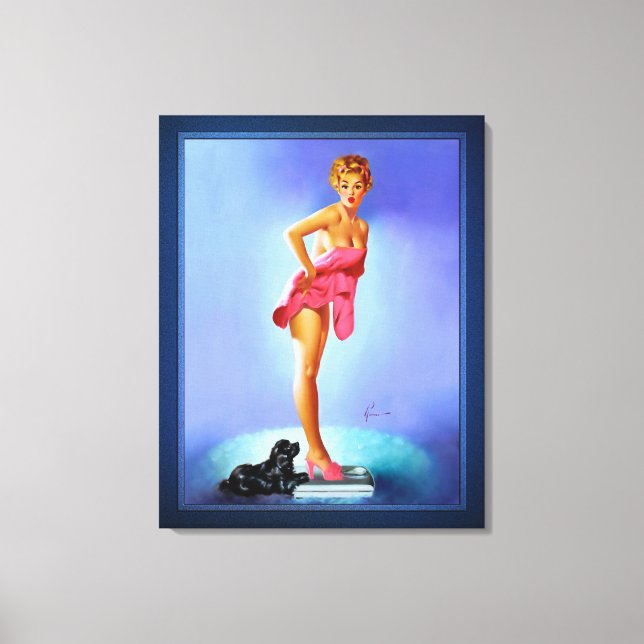 The Scale Doesn't Lie by Edward Runci Canvas Print (Front)