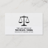 The Scales Of Justice, Legal Professional Business Card at Zazzle