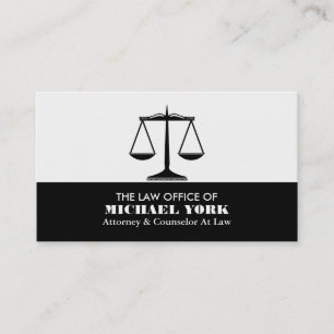 The Scales of Justice, Legal Professional Business Card