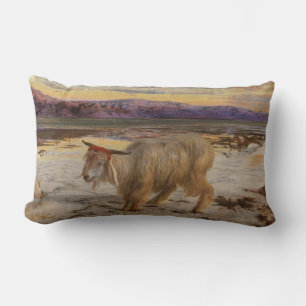 The Scapegoat (by William Holman Hunt) Throw Pillo Lumbar Pillow