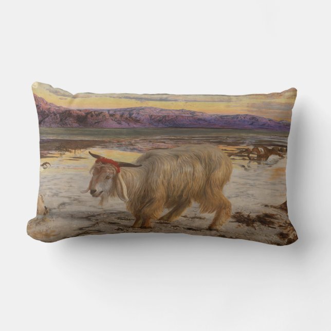 The Scapegoat (by William Holman Hunt) Throw Pillo Lumbar Pillow (Front)