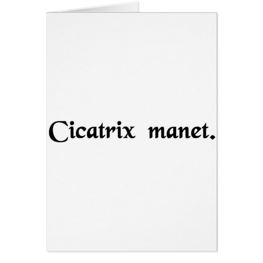 The scar remains. (Front)