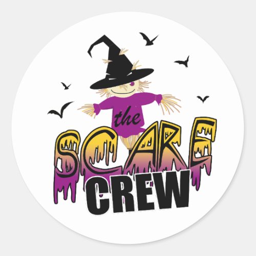 The Scare Crew Purple ID1002 Classic Round Sticker