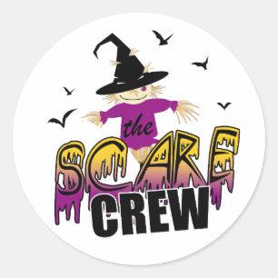 The Scare Crew Purple ID1002 Classic Round Sticker