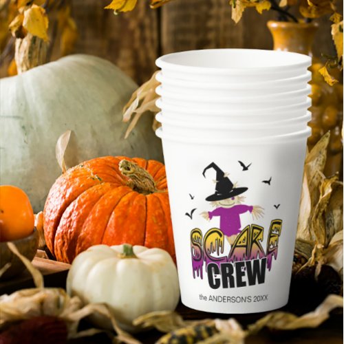 The Scare Crew Welcome Purple ID1002 Paper Cups