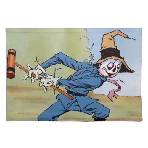 The Scarecrow Plays Croquet by John R Neill Cloth Placemat