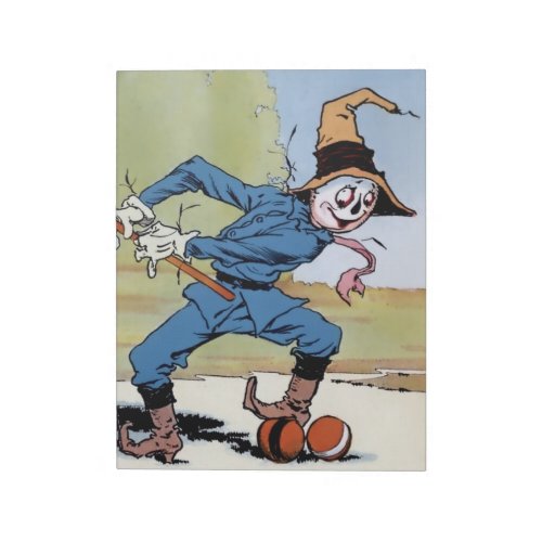 The Scarecrow Plays Croquet by John R Neill Notepad