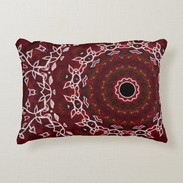 The Scarlet Labyrinth Accent Pillow (Front)