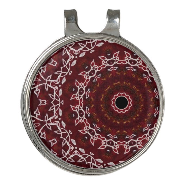 The Scarlet Labyrinth Golf Hat Clip (Front)