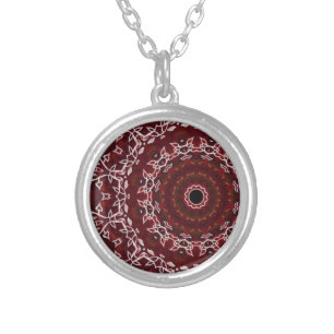 The Scarlet Labyrinth Silver Plated Necklace