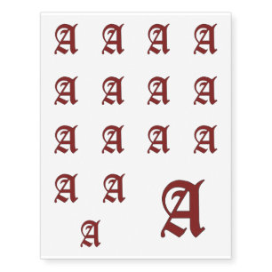 The Scarlet Letter Temporary Tattoos