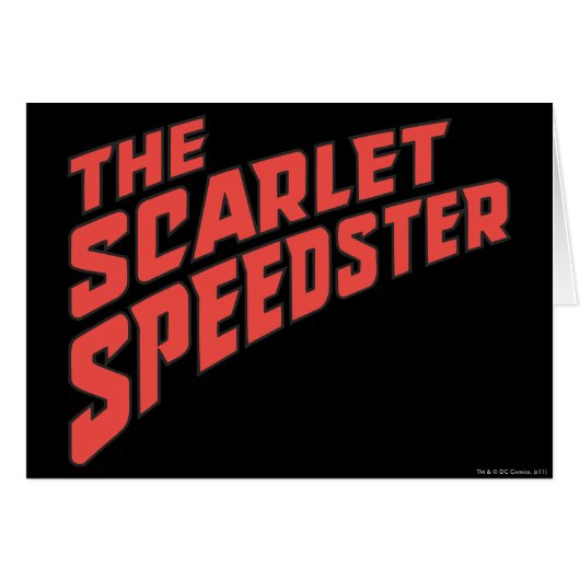 The Scarlet Speedster Logo Cards (Front Horizontal)