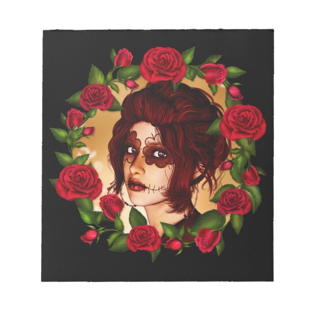 The Scarlet Sugar Doll Notepad (Front)
