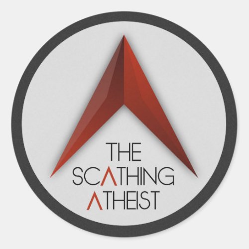 The Scathing Atheist Classic Round Sticker