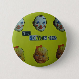 The scavengers  happy face pinback button