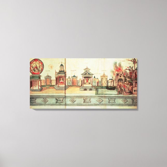 The Scenery for Valenciennes Mystery Play Canvas Print (Front)