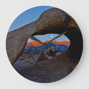 The Scenic Alabama Hills Nestled Large Clock